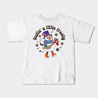 Feeling A Little Frosty, Snowmies T-Shirt Kids T-Shirt